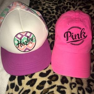 Pink vs & Hurley hat